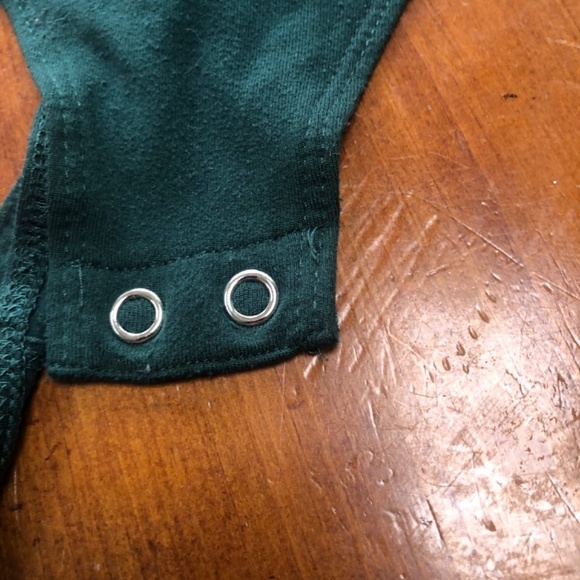 Blue notes size small green bodysuit- long sleeves, worn a few times - Picture 2 of 4